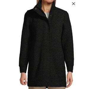 Lands' End Women's Boucle Fleece Coat